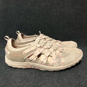 Skechers Reggae Fest Neap Womens 10 Taupe Slip On Walking Comfort Shoes 49589SB